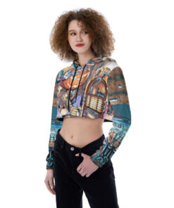 Helloween Croptop Hoodie