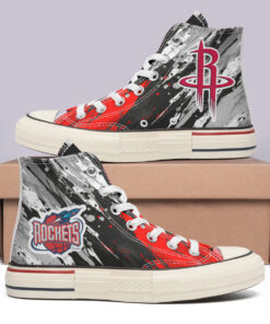 Houston Rockets High Top Canvas Shoes Special Edition