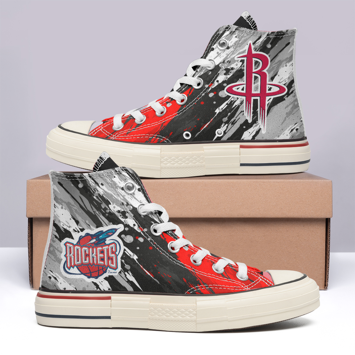 Portland Trail Blazers High Top Canvas Shoes Special Edition