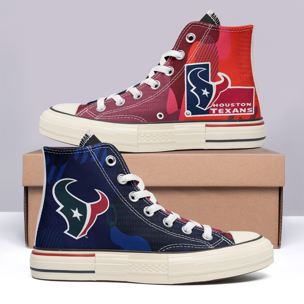 Houston Texans High Top Canvas Shoes Special Edition