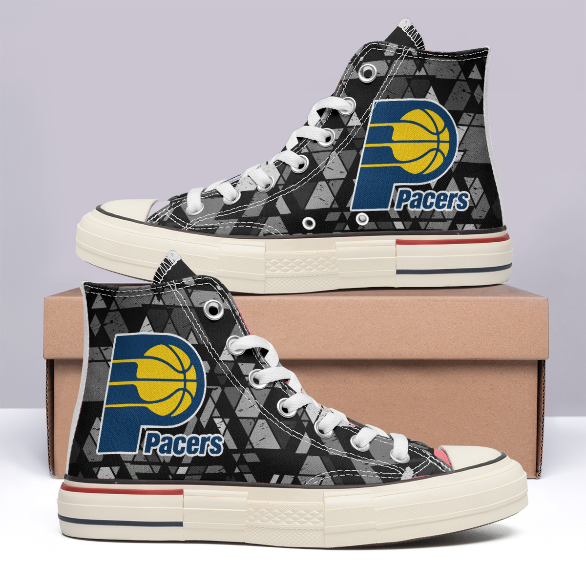 Sacramento Kings High Top Canvas Shoes Special Edition