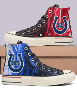 Indianapolis Colts High Top Canvas Shoes Special Edition