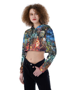 Iron Maiden Croptop Hoodie