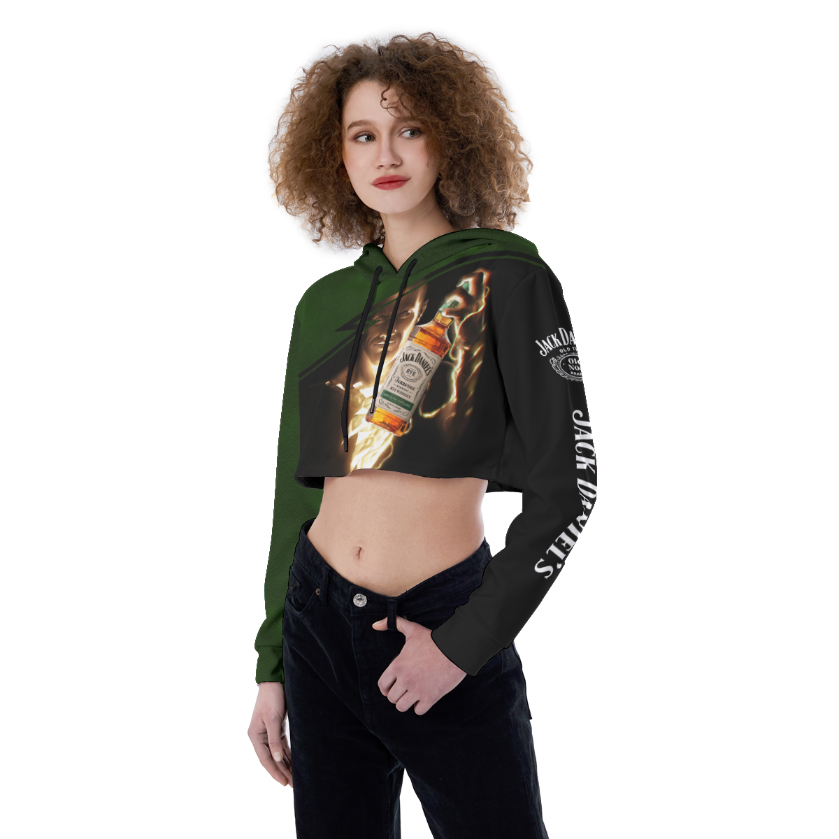 Jack Daniel’s Tennessee Fire Croptop Hoodie