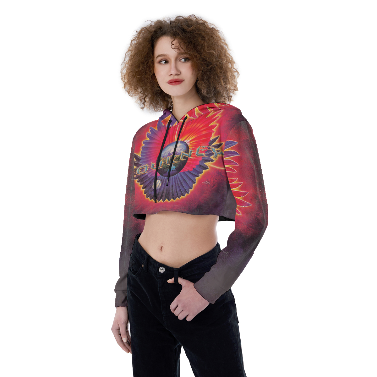 Kiss Croptop Hoodie