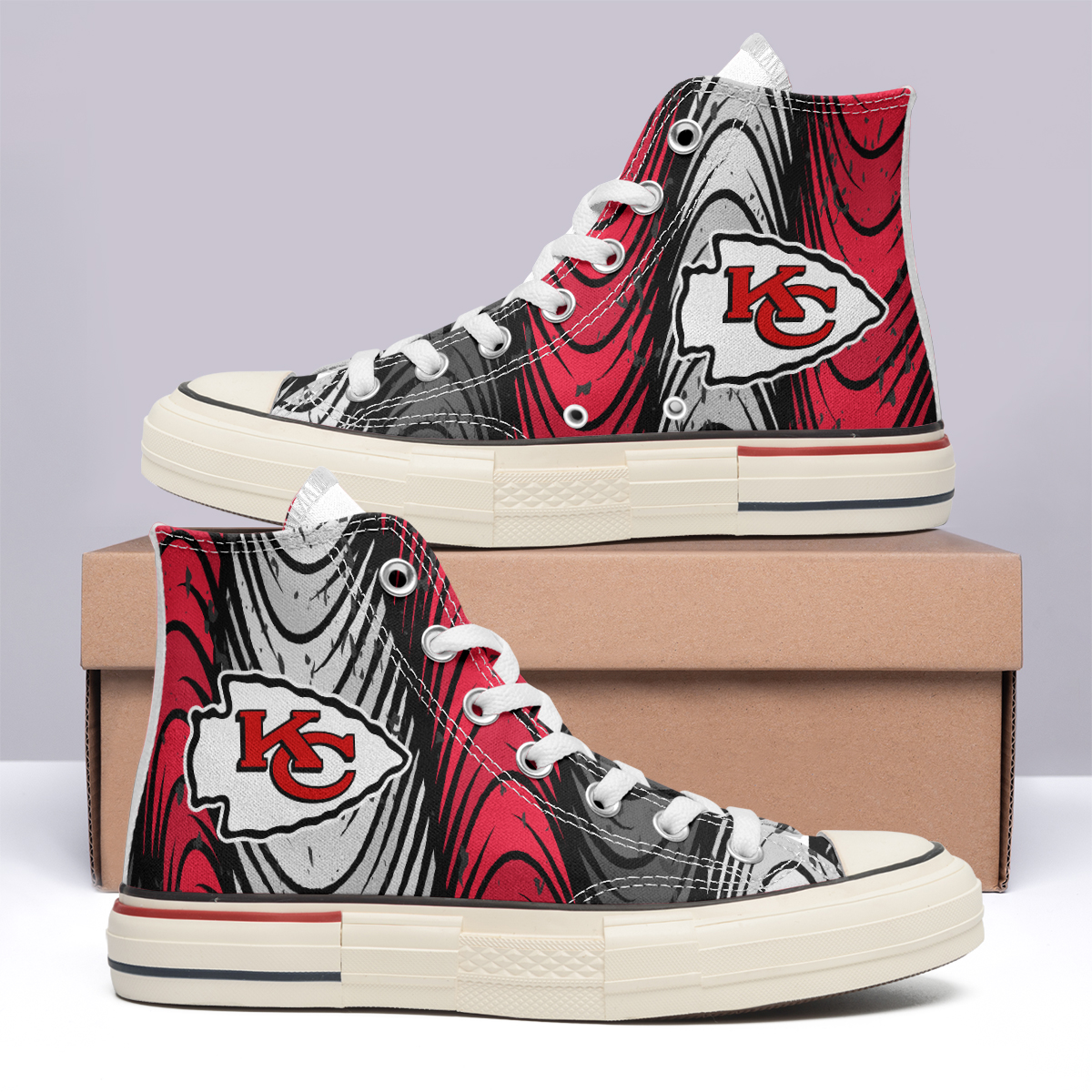 Kansas City Chiefs High Top Canvas Shoes Special Edition