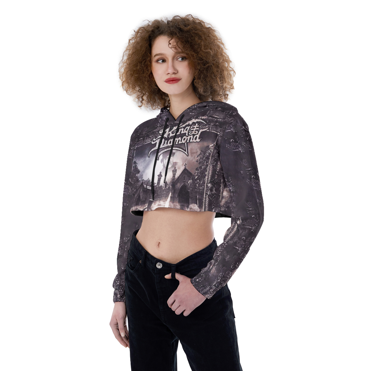 Journey Band Croptop Hoodie