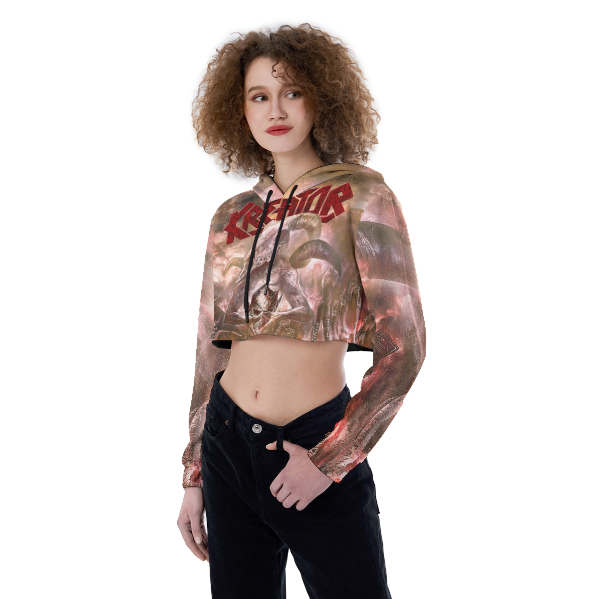 Led zeppelin Croptop Hoodie