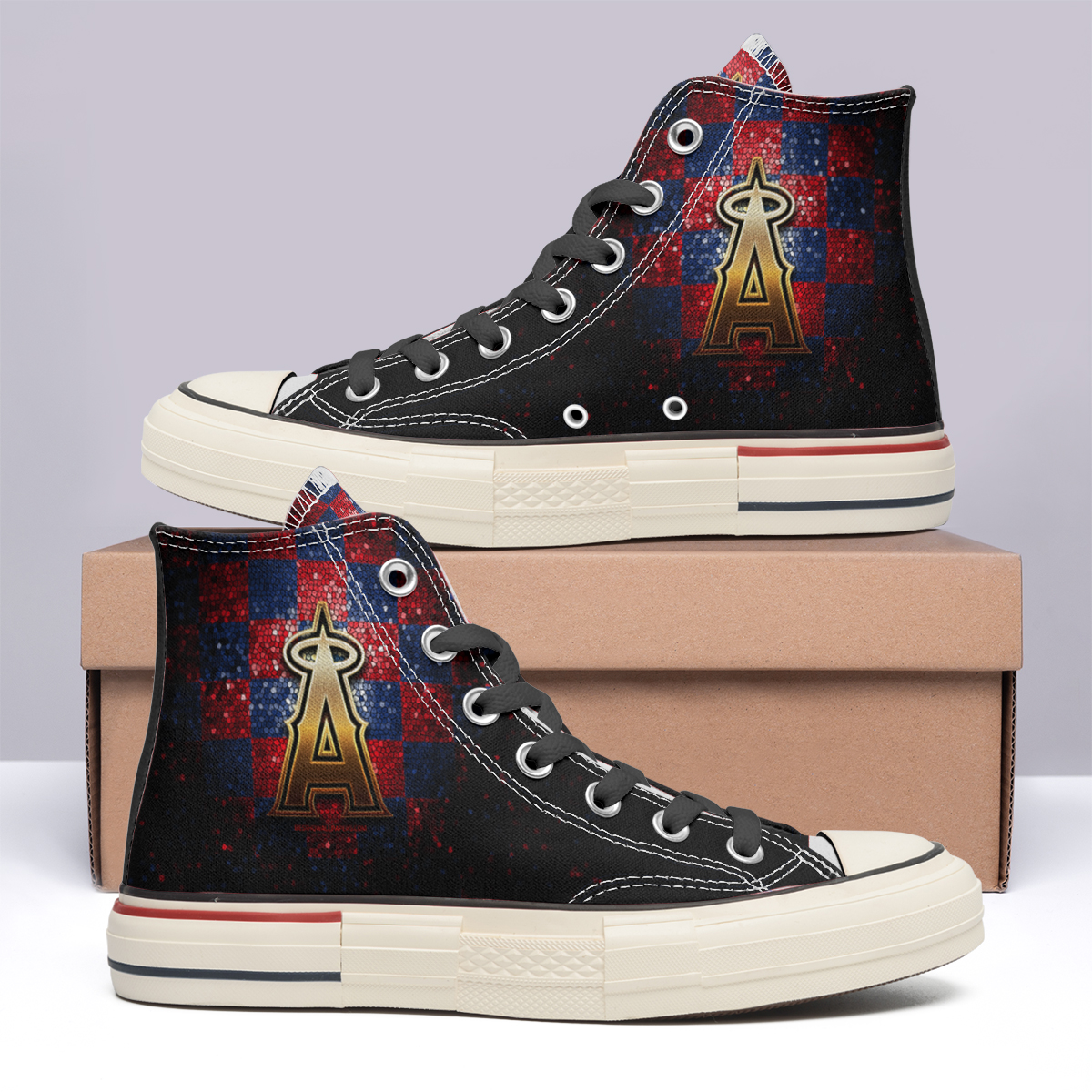 Los Angeles Angels High Top Canvas Shoes Special Edition