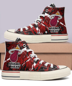 Miami Heat High Top Canvas Shoes Special Edition