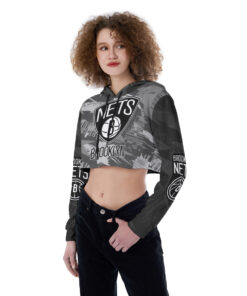 Brooklyn Nets Croptop Hoodie