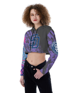 San Diego Padres Croptop Hoodie