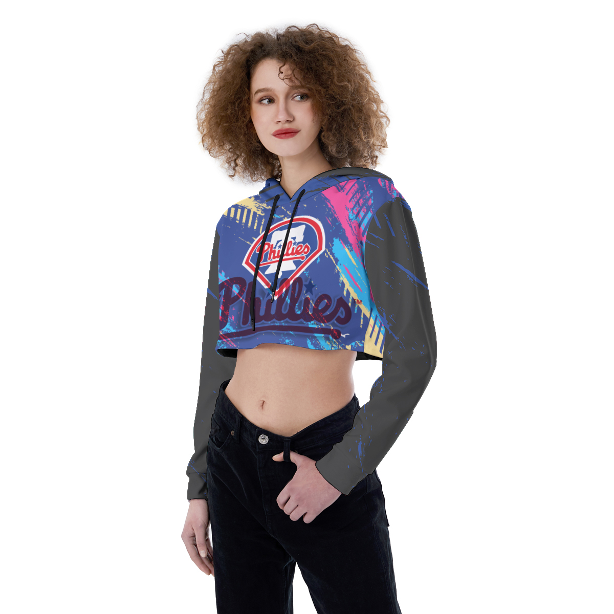 New York Mets Croptop Hoodie