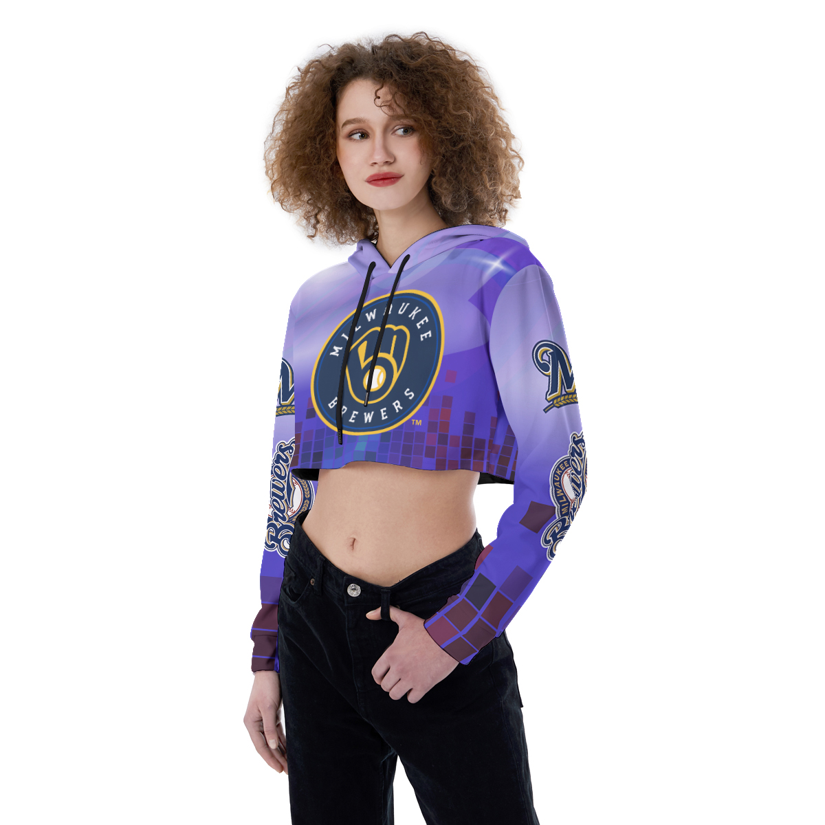 New York Mets Croptop Hoodie