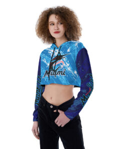 Miami Marlins Croptop Hoodie