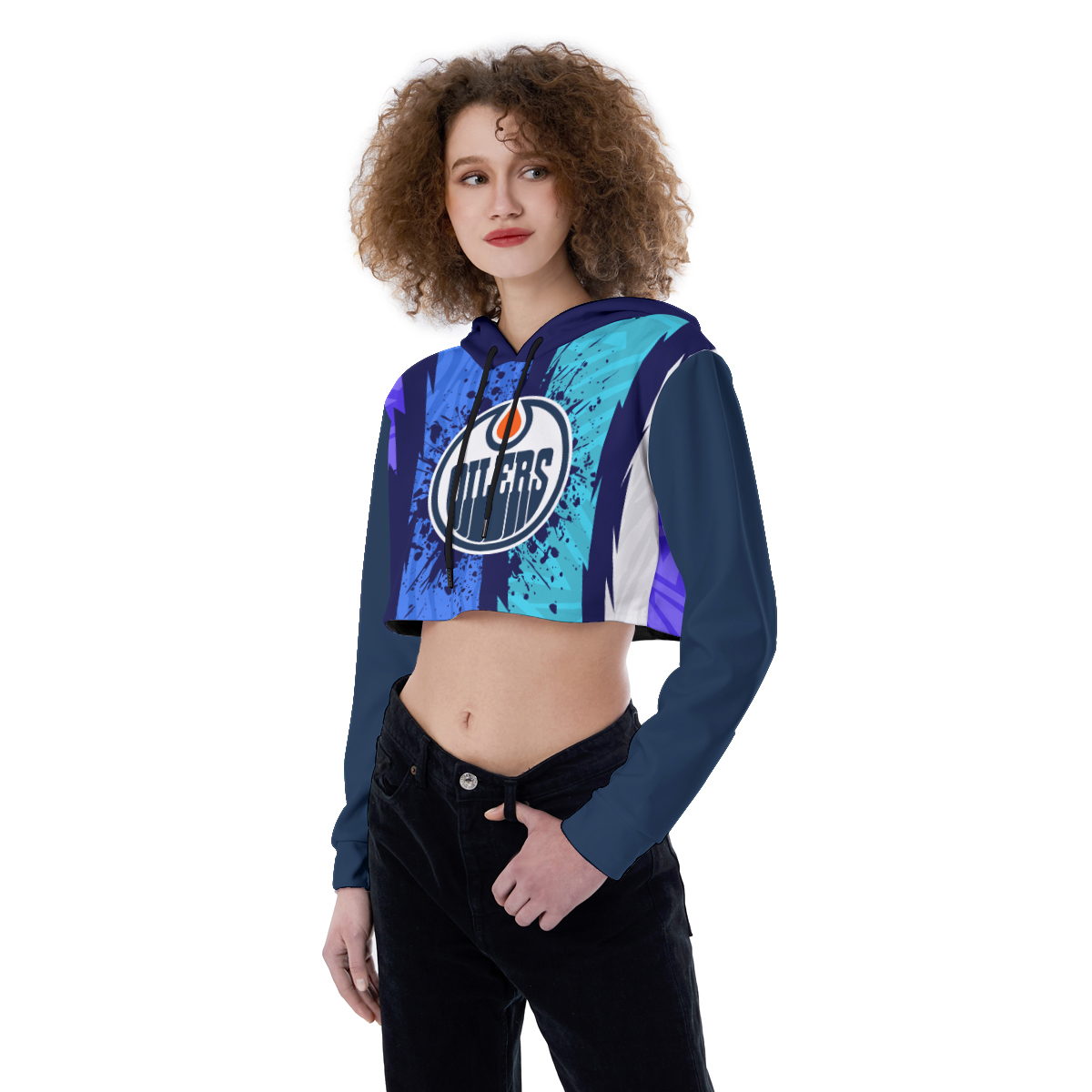 San Jose Sharks Croptop Hoodie