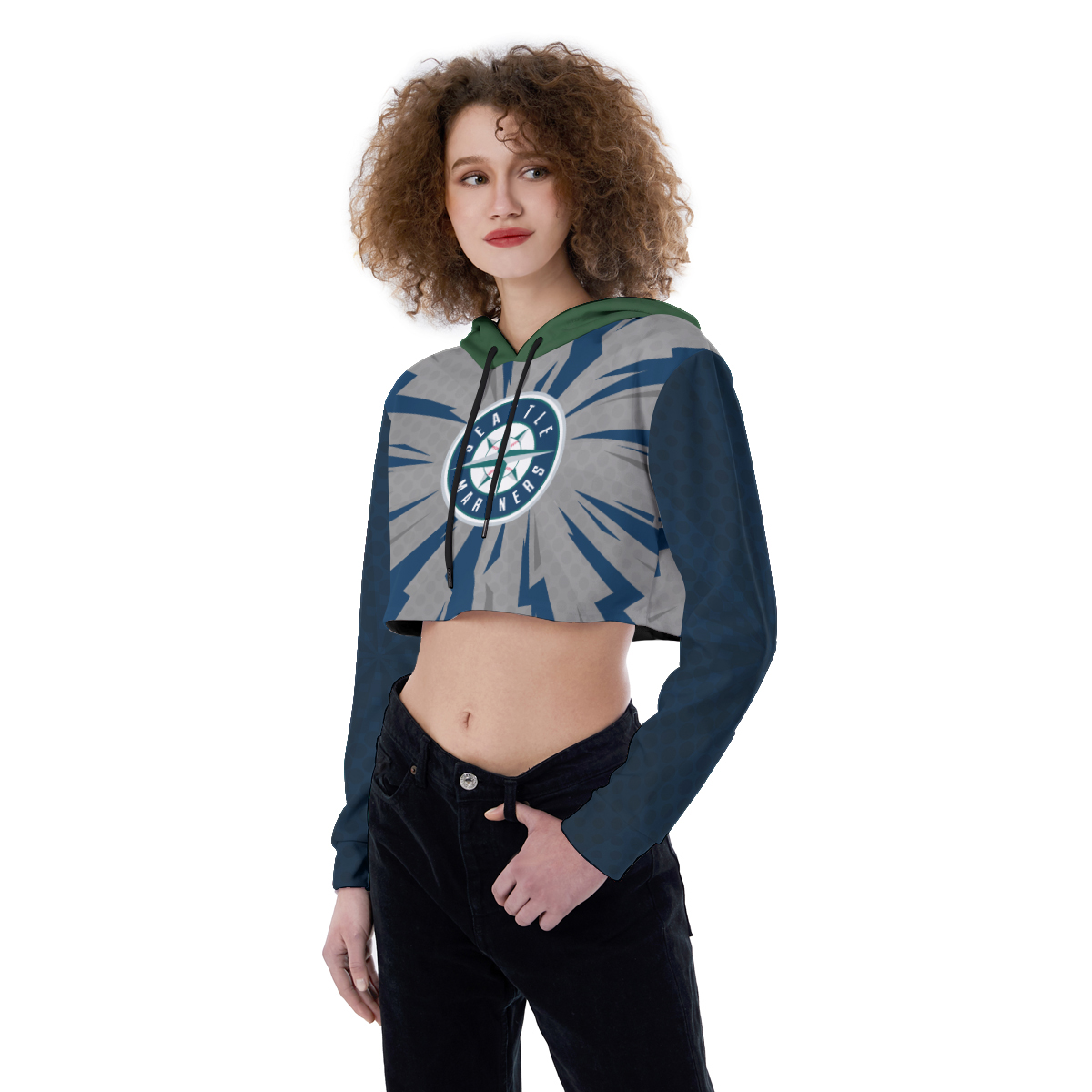 Oakland Athletics Croptop Hoodie