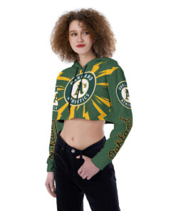 Oakland Athletics Croptop Hoodie