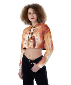 Human Torch Croptop Hoodie