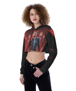 Black Widow Croptop Hoodie