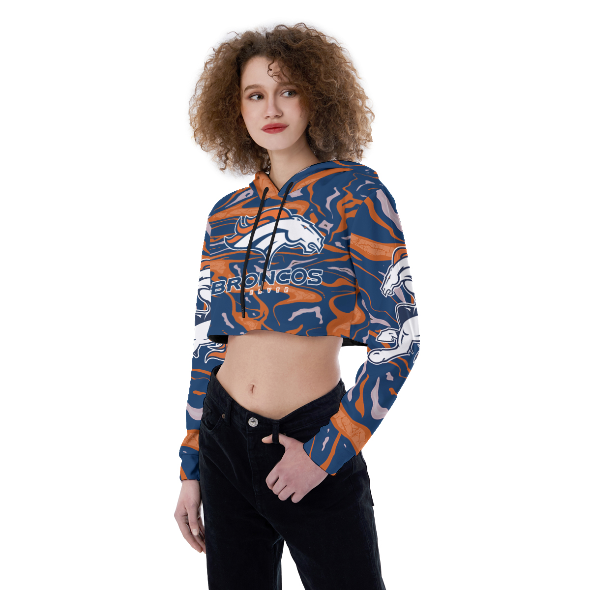 Detroit Lions Croptop Hoodie