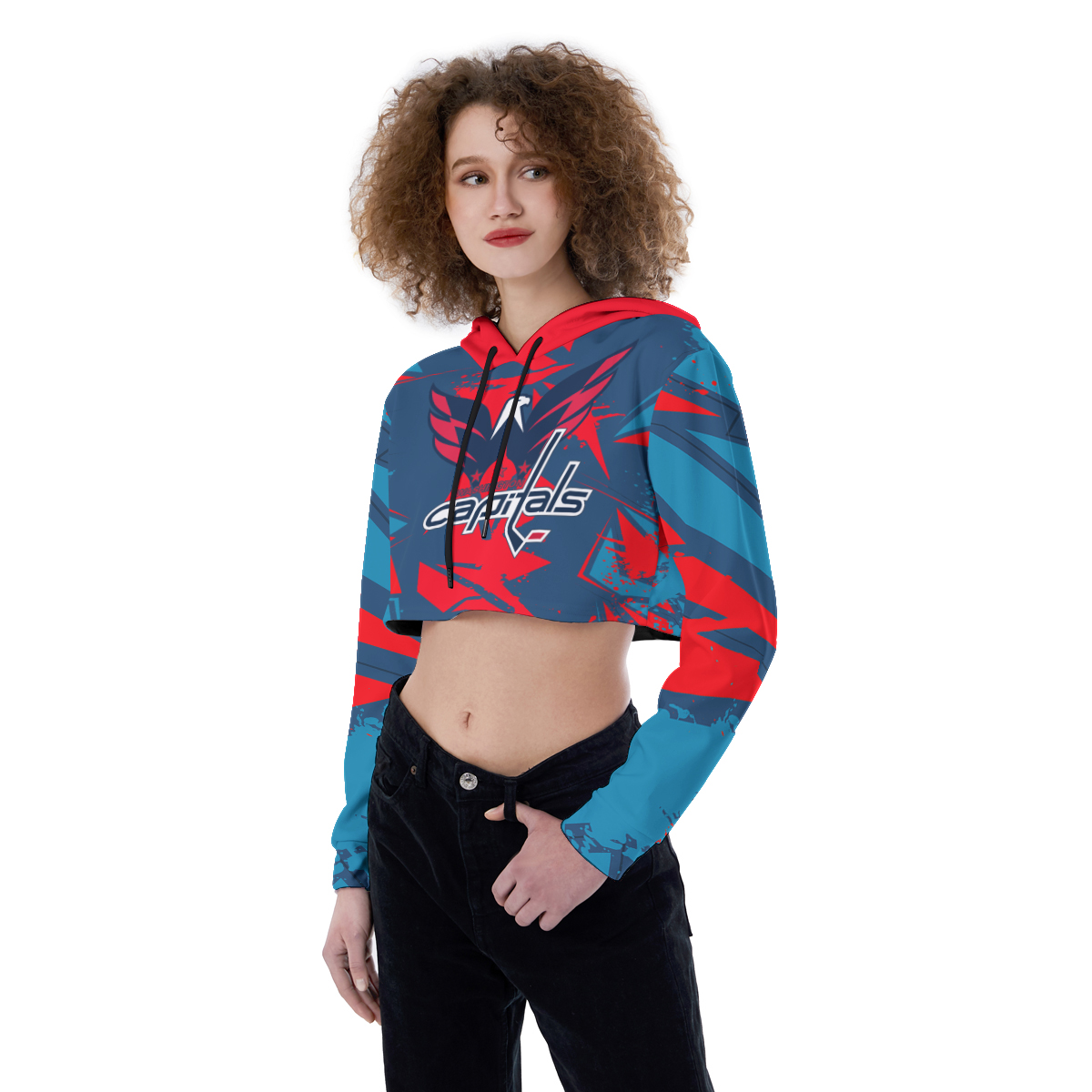 New York Rangers Croptop Hoodie