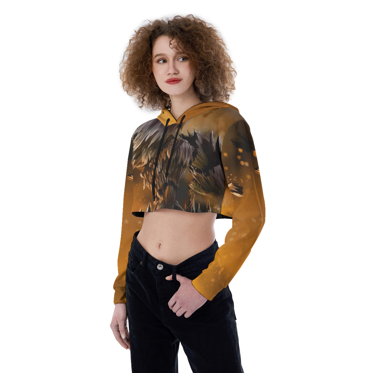 Bumblebee Croptop Hoodie