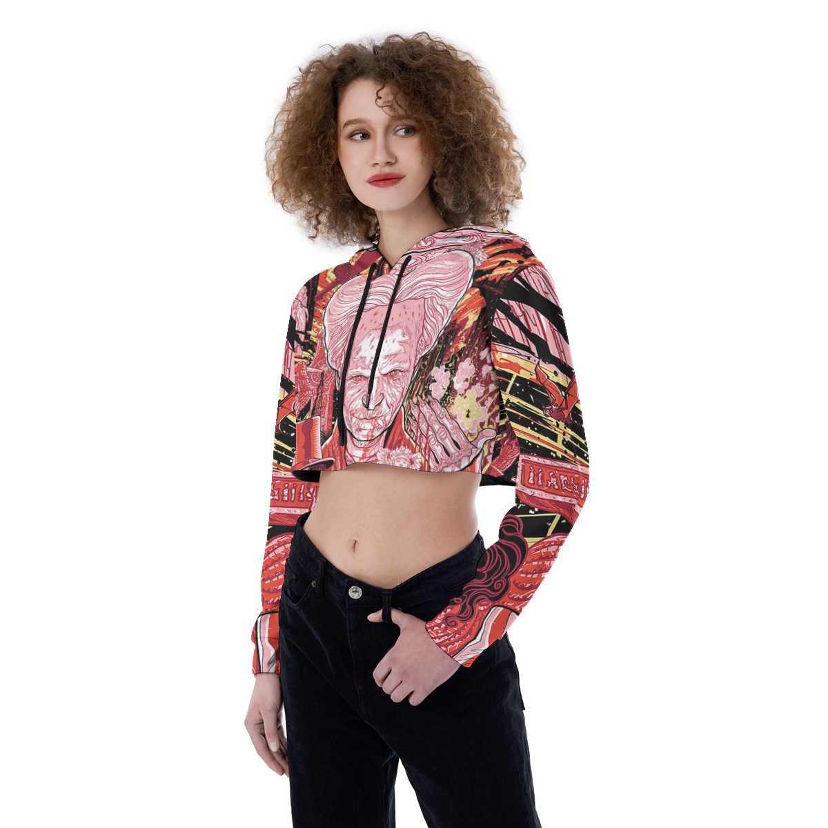 Back to the future Croptop Hoodie