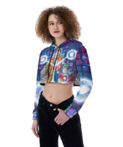 Back to the future Croptop Hoodie