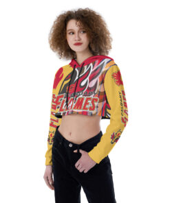 Calgary Flames Croptop Hoodie