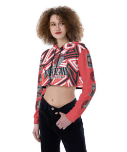 Portland Trail Blazers Croptop Hoodie