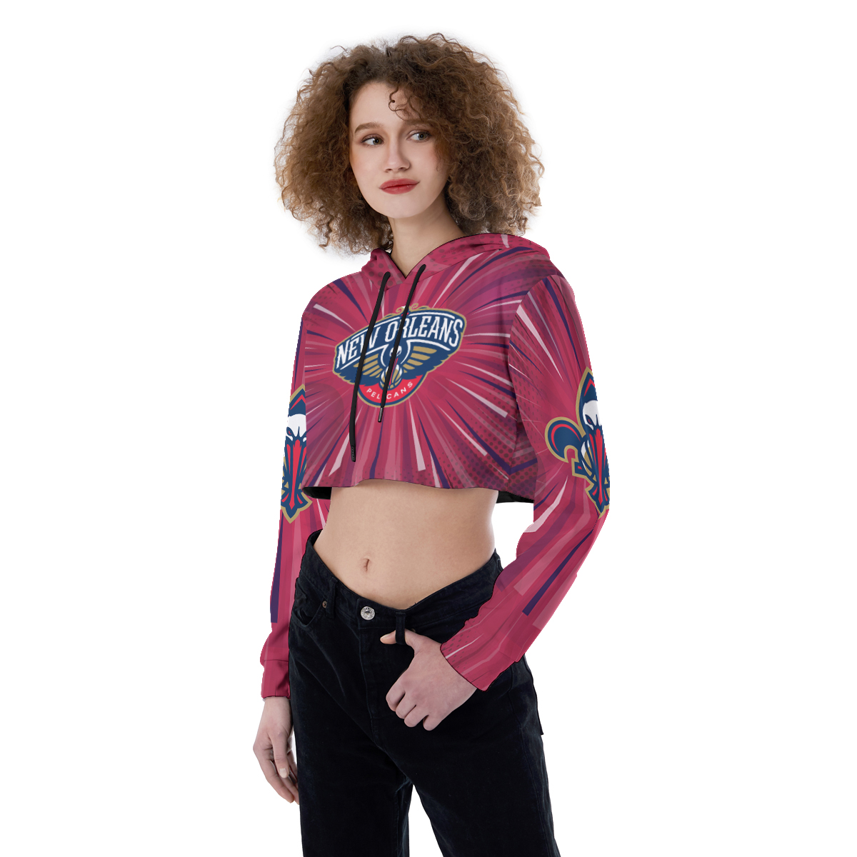 Oklahoma City Thunder Croptop Hoodie