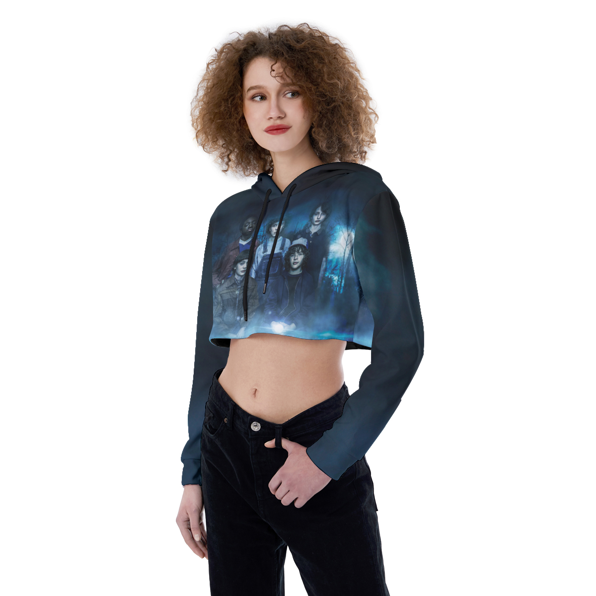 Stranger things 1 Croptop Hoodie