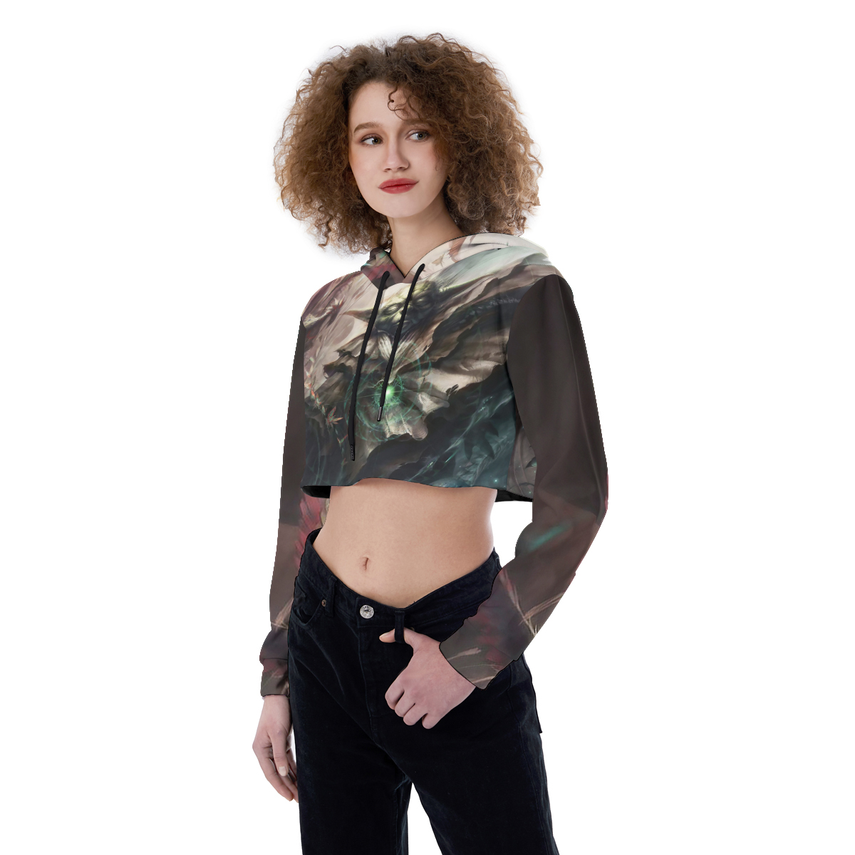 Star war 4 Croptop Hoodie