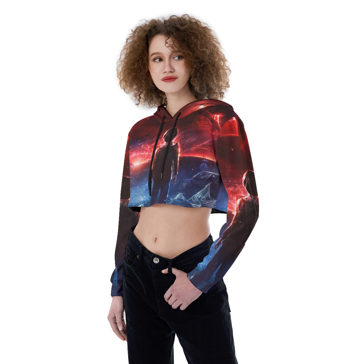 The flask 2 Croptop Hoodie