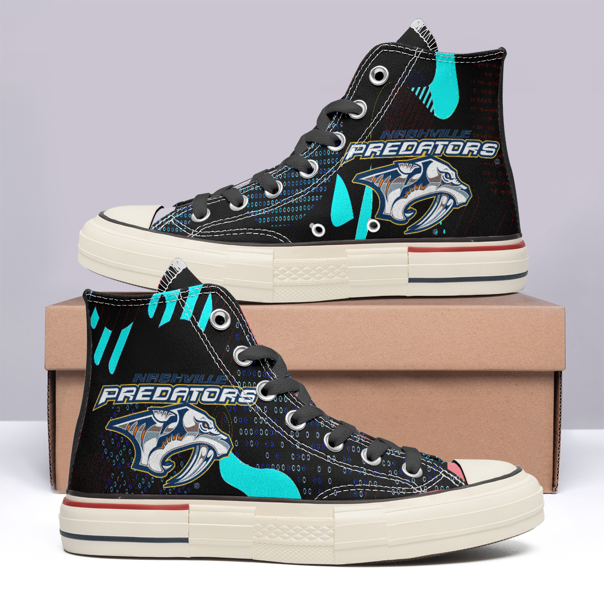 Nashville Predators High Top Canvas Shoes Special Edition