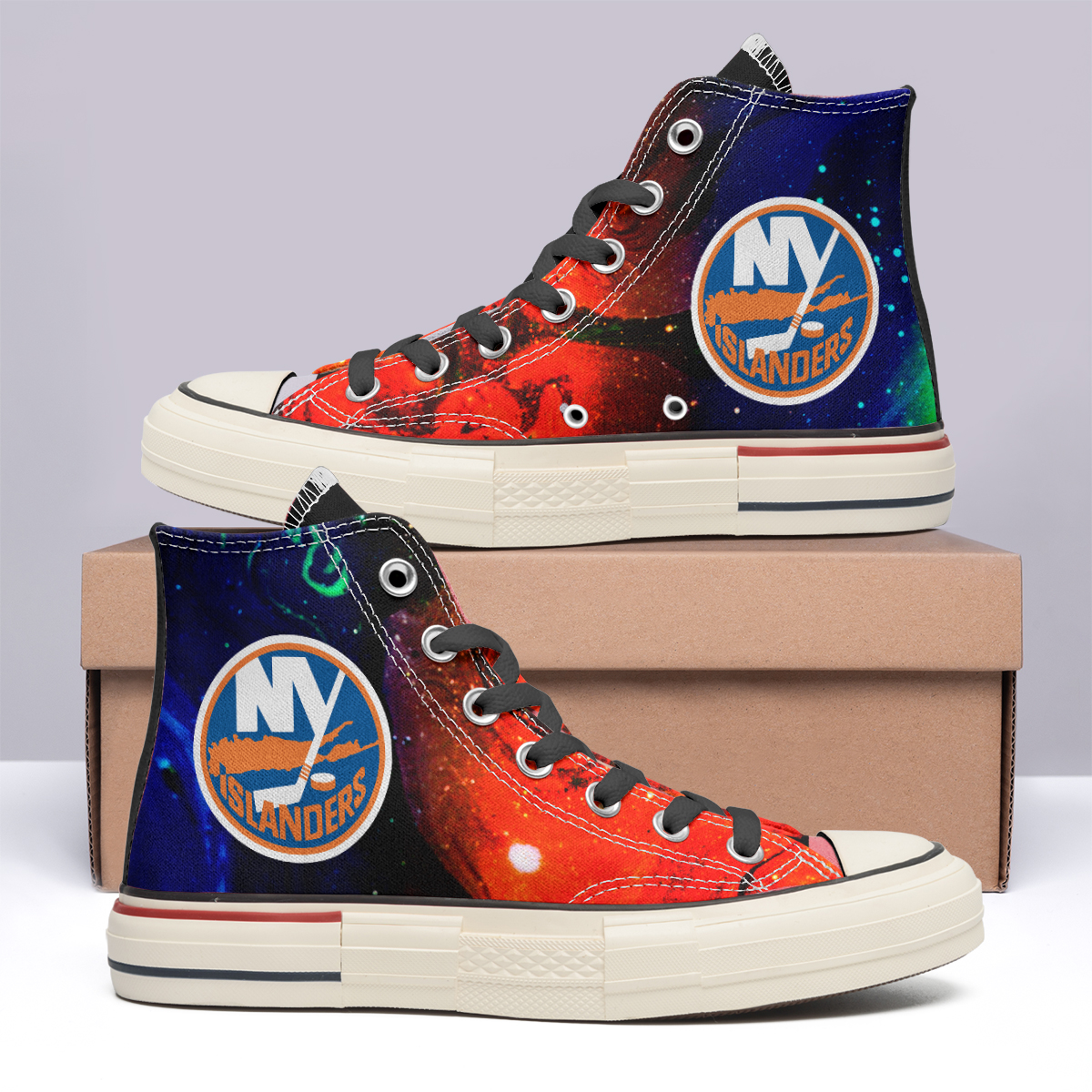 New York Islanders High Top Canvas Shoes Special Edition