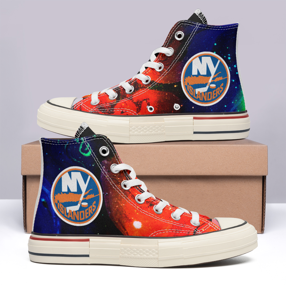 New York Islanders High Top Canvas Shoes Special Edition