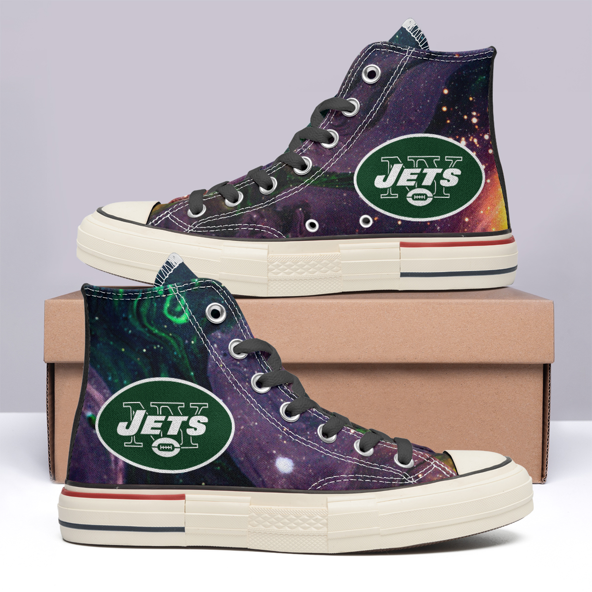 New York Jets High Top Canvas Shoes Special Edition