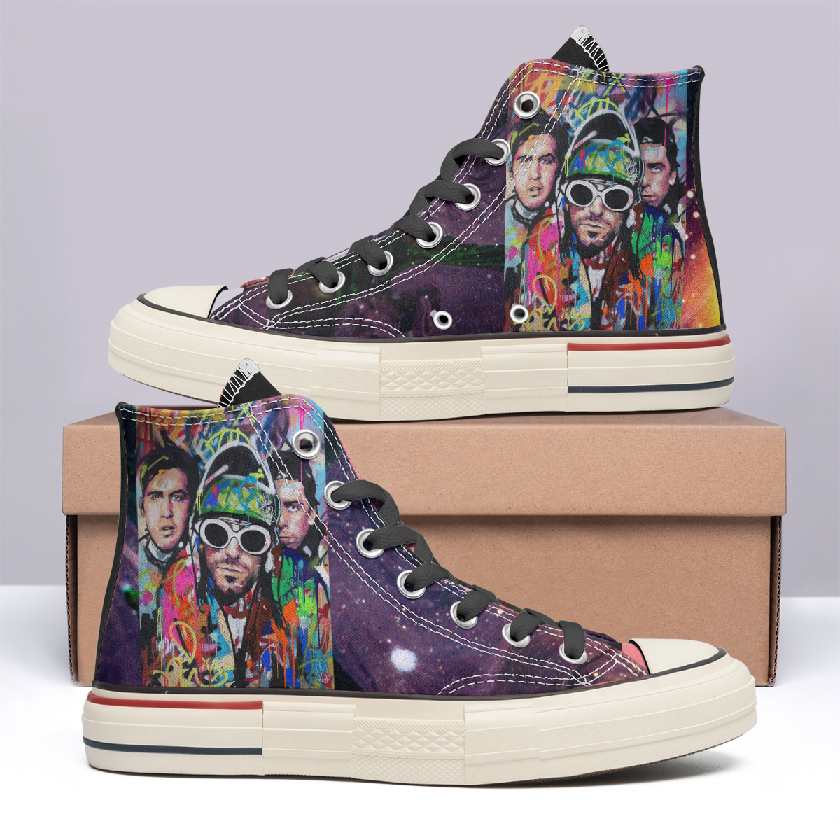 Nirvana High Top Canvas Shoes Special Edition
