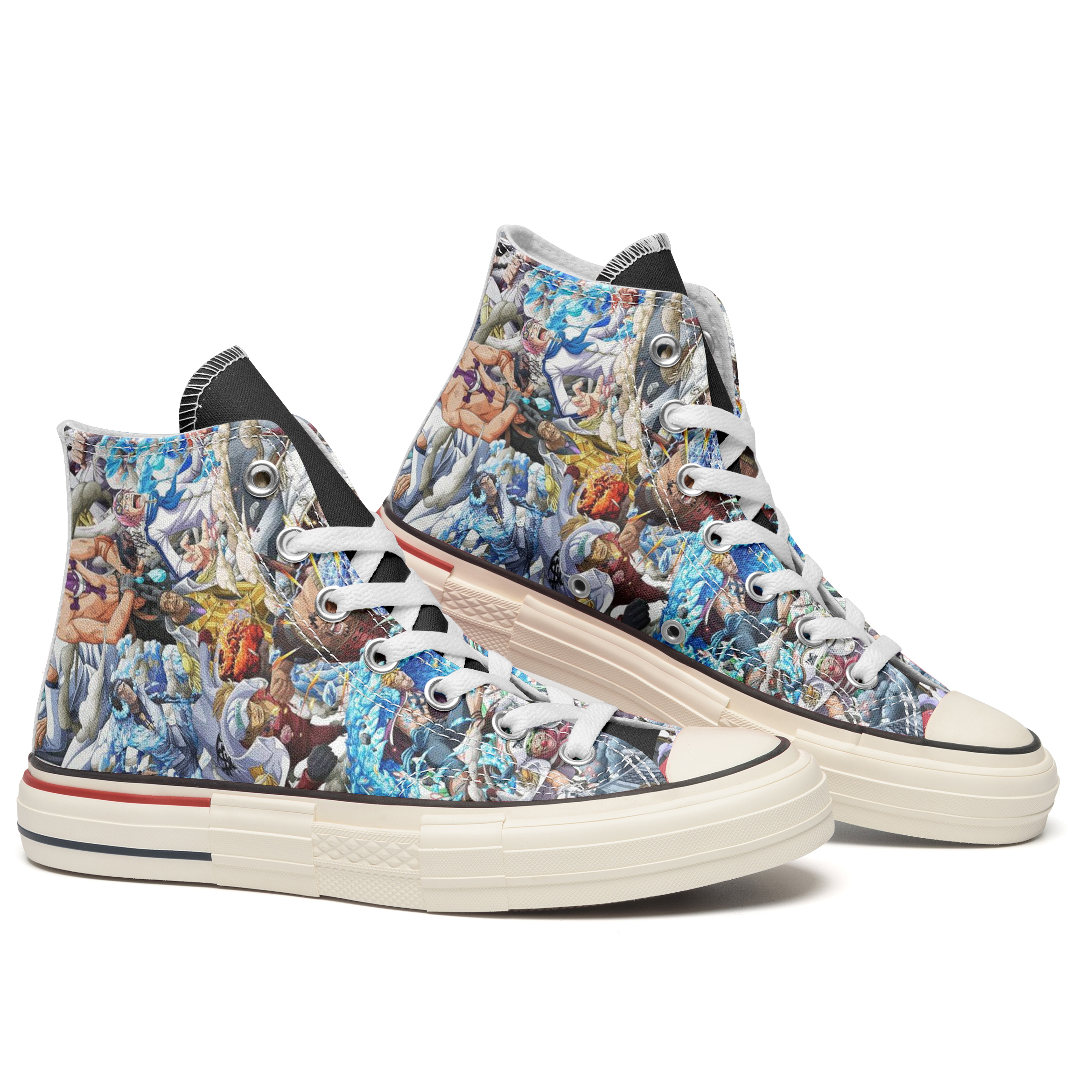 One Piece Epic Battle High Top Canvas Shoes Special Edition