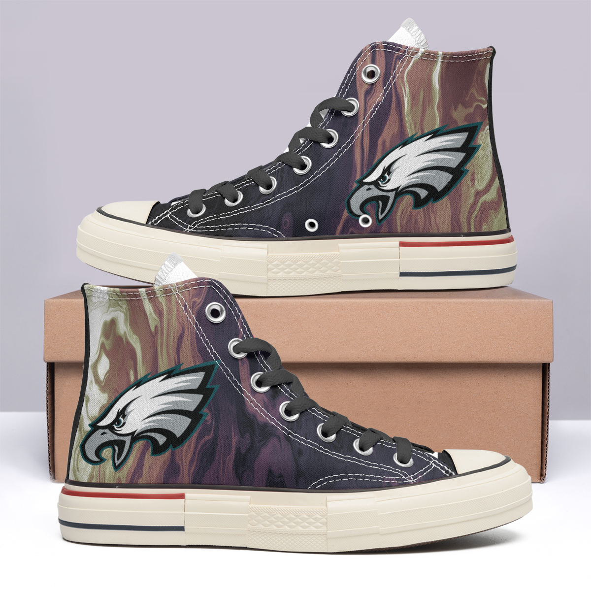 Philadelphia Eagles High Top Canvas Shoes Special Edition