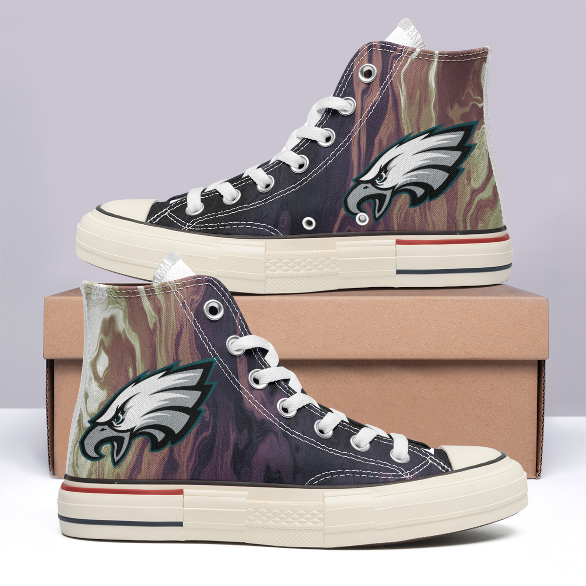 Philadelphia Eagles High Top Canvas Shoes Special Edition