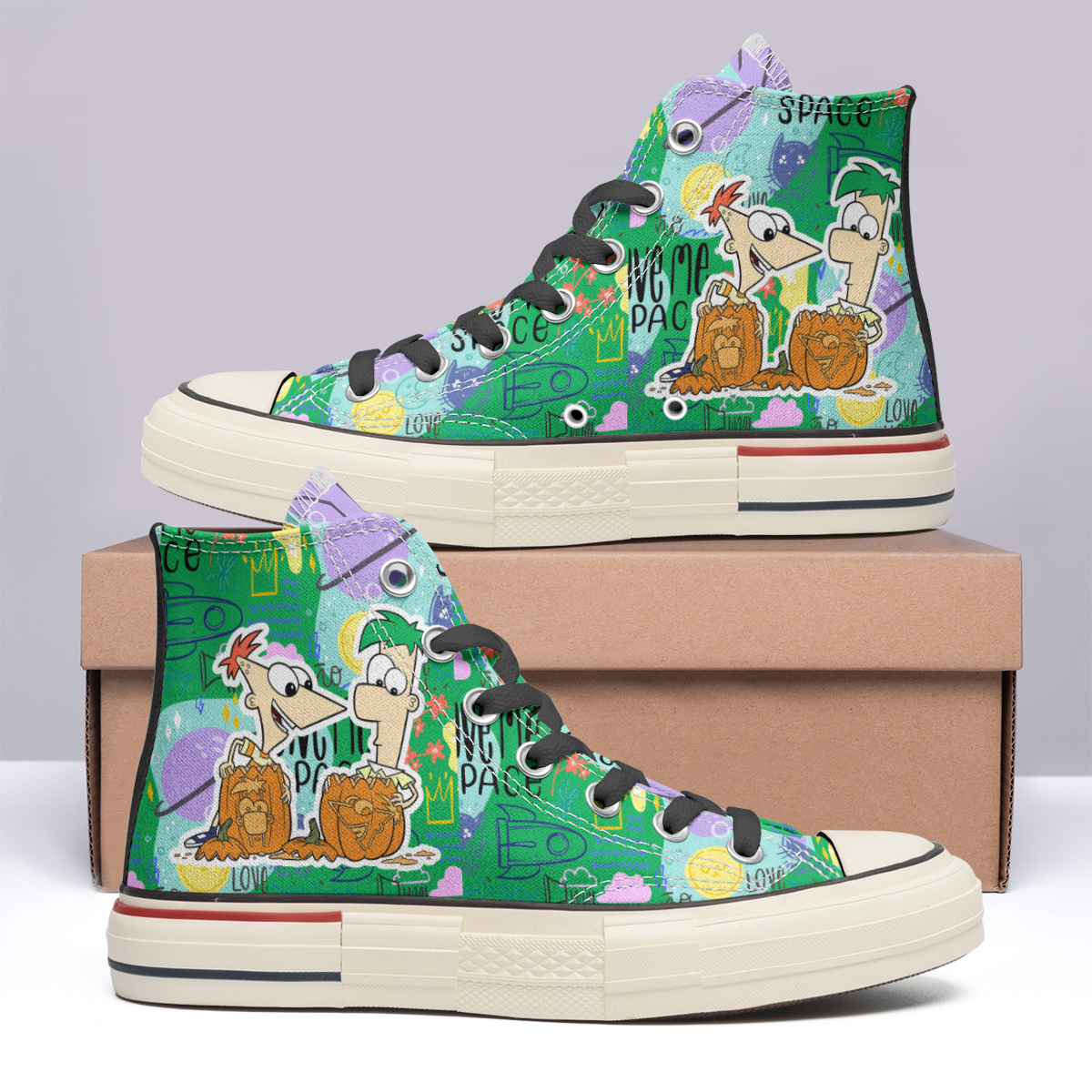 Phineas _ Ferb High Top Canvas Shoes Special Edition