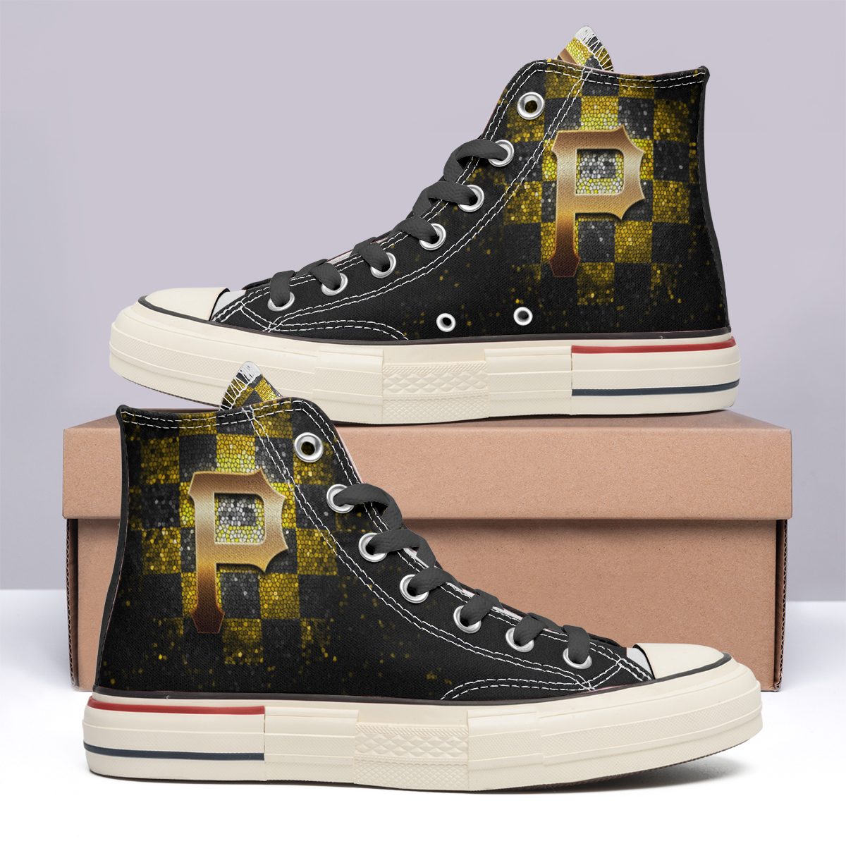 Pittsburgh Pirates High Top Canvas Shoes Special Edition