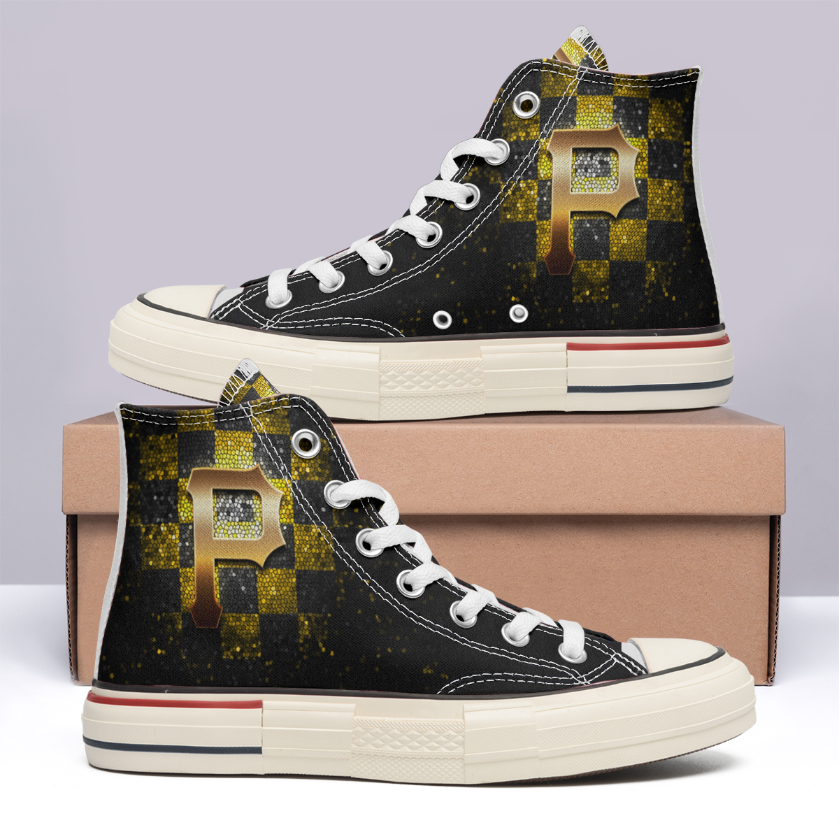 Pittsburgh Pirates High Top Canvas Shoes Special Edition
