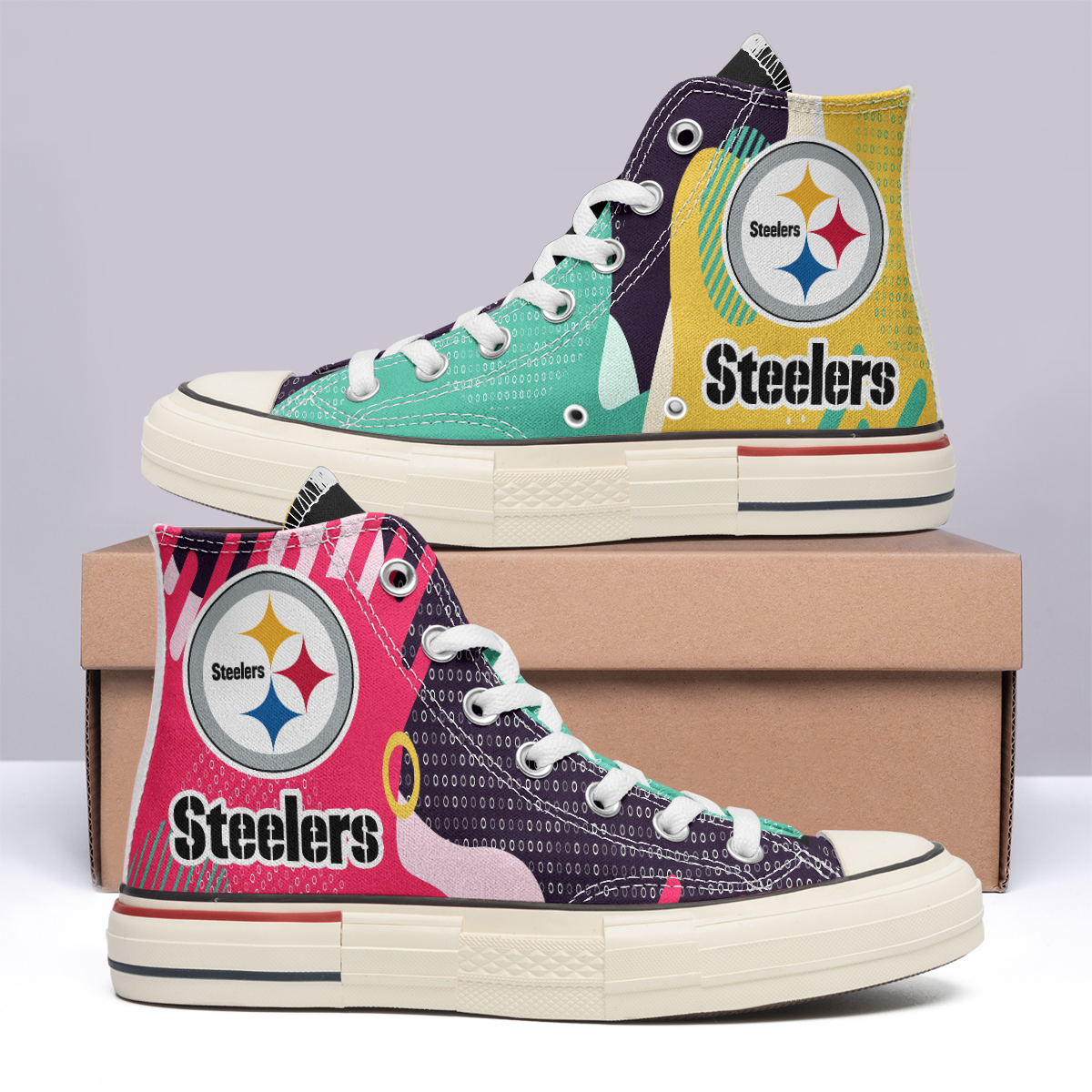 Pittsburgh Steelers High Top Canvas Shoes Special Edition