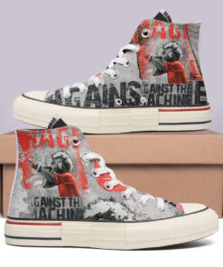 Rage Against The Machine High Top Canvas Shoes Special Edition