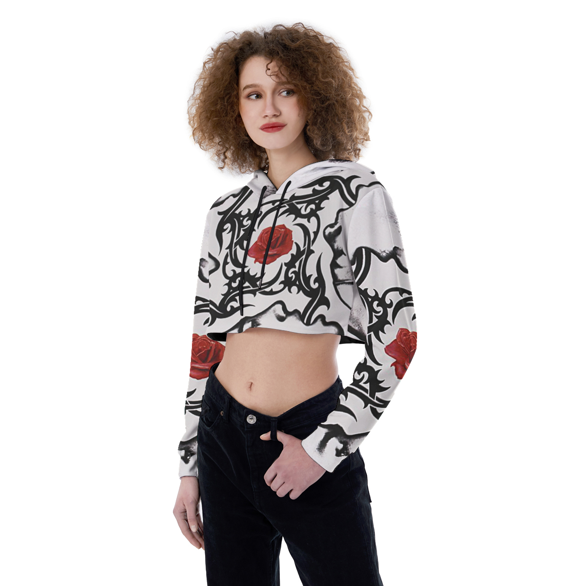 Queensryche Croptop Hoodie