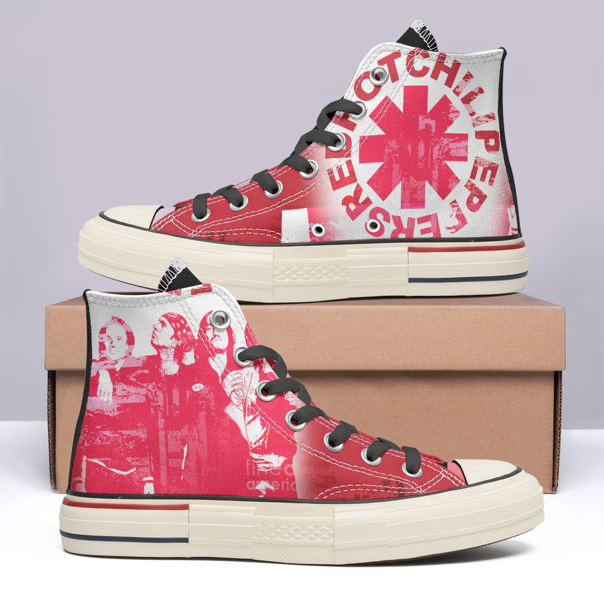 Red Hot Chili Peppers High Top Canvas Shoes Special Edition